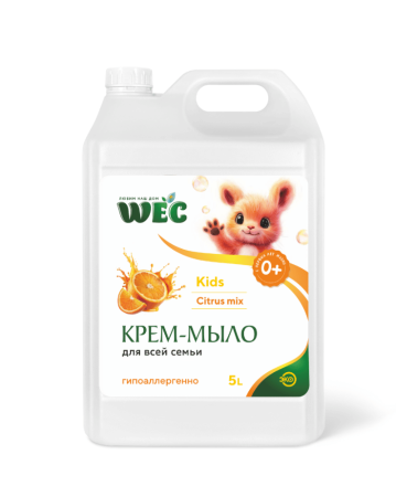 Жидкое мыло для рук и тела - Kids Citrus Mix 5л кан